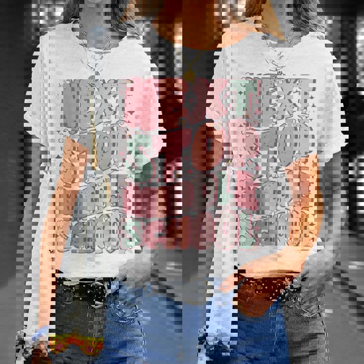 Next Stop Middle School Groovy Elementary School Graduation T-Shirt Gifts for Her