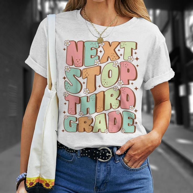 Next Stop Third Grade Cute Groovy Last Day Of 2Nd Grade T-Shirt Gifts for Her