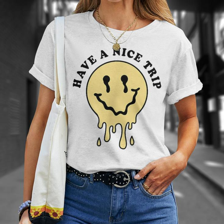 Have A Nice Trip Smoking Weed Cannabis Psychedelic Drug T-Shirt Gifts for Her