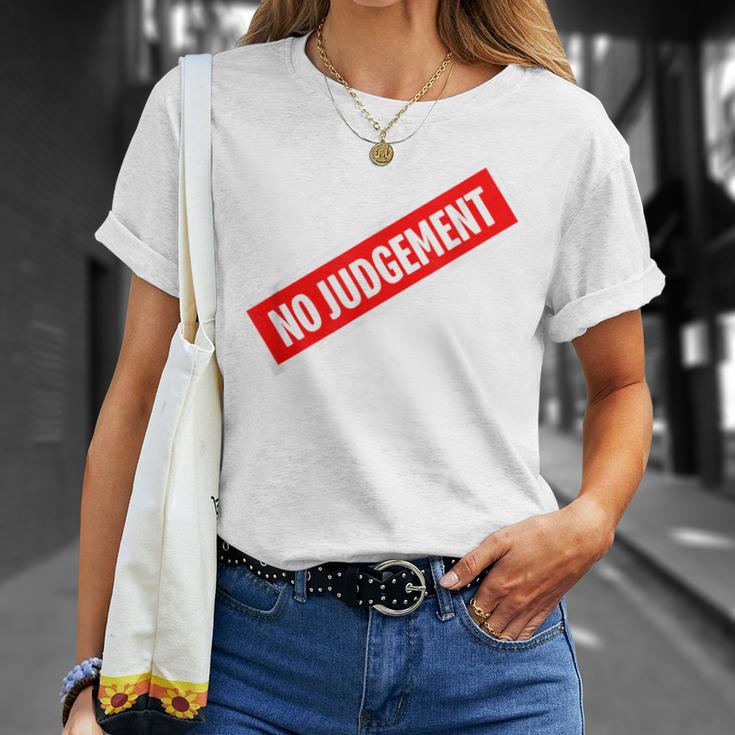 No Judgement Gay Lgbt Pride T-Shirt Gifts for Her