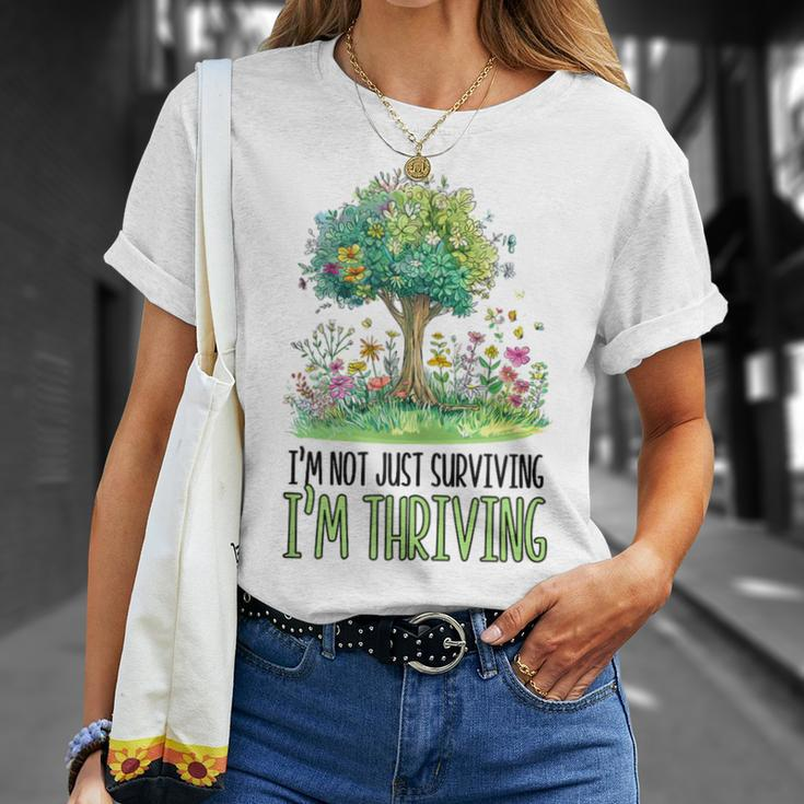 Not Just Surviving Thriving Stroke Survivor T-Shirt Gifts for Her