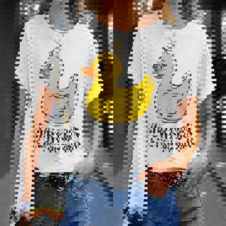 Pato De Goma Espíritu Animal Pato Camiseta unisex Regalos para ella