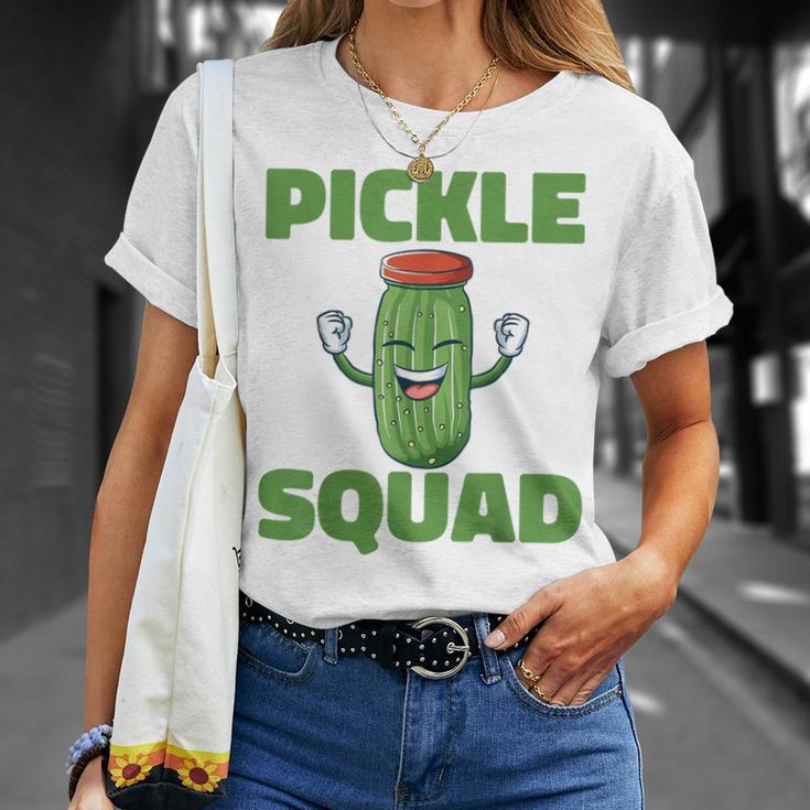 Pickle Squad Foodie Vegan Dill Pickle Adult Pickle Squad T-Shirt Gifts for Her