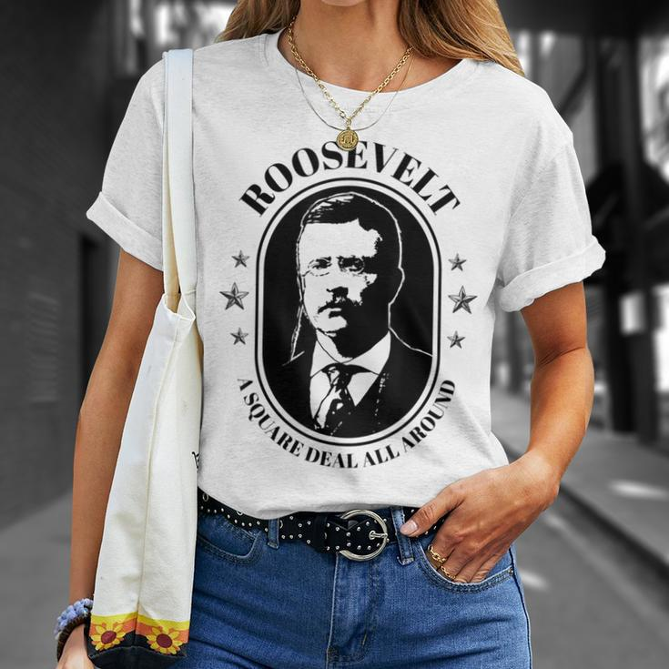 President Theodore Teddy Roosevelt Bull Moose Party T-Shirt Gifts for Her