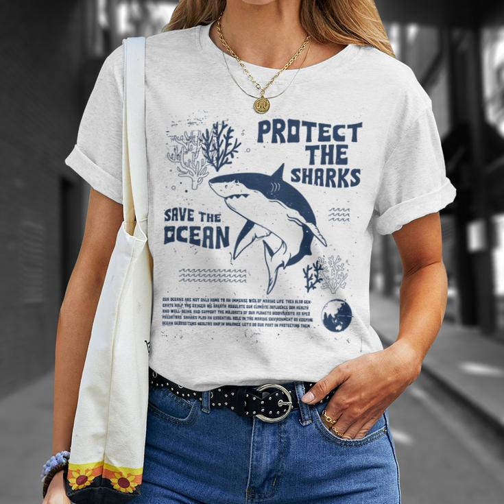 Protect The Local Sharks Scuba Diving Save The Ocean T-Shirt Gifts for Her