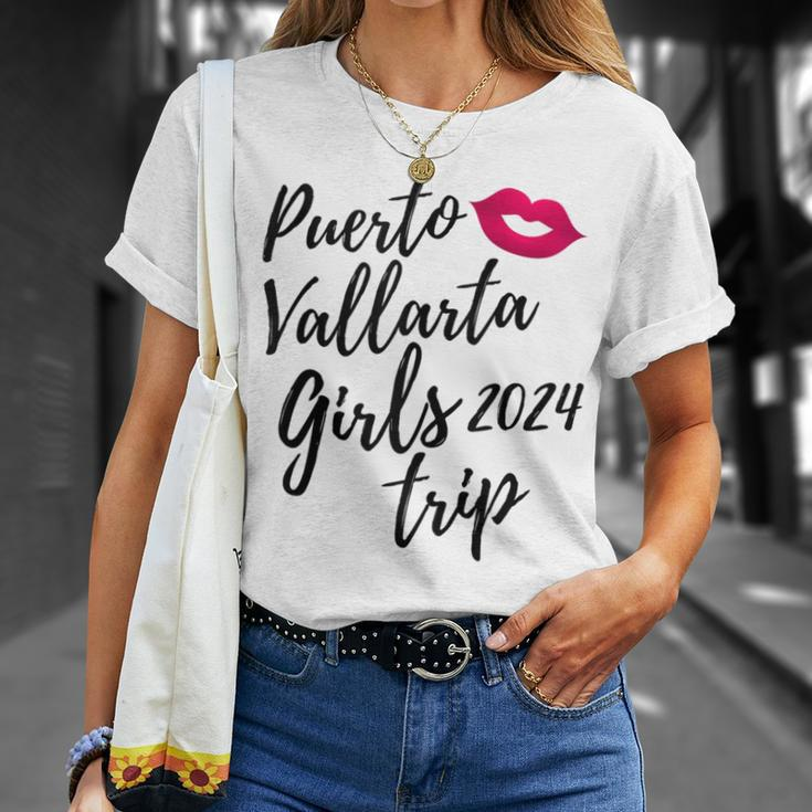 Puerto Vallarta Girls Trip 2024 Fun Matching Mexico Vacation T-Shirt Gifts for Her
