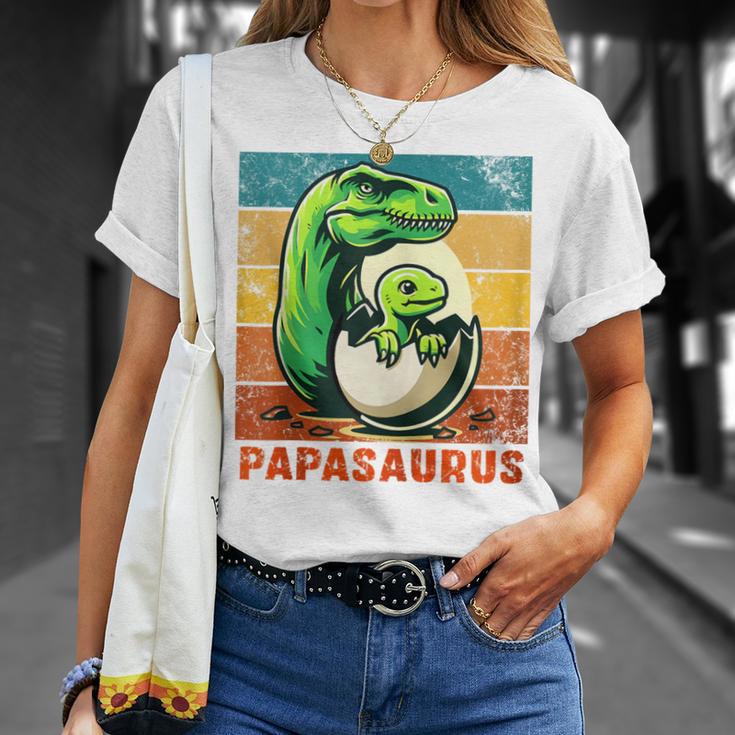 Retro Papasaurusatertag Bester Papa T-Rex Papa Dinosaur Kapuzenjacke T-Shirt Geschenke für Sie