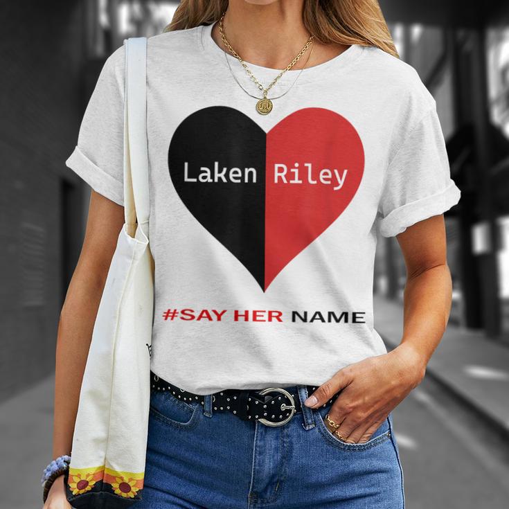 Retro Say Her Name Laken Riley Laken Riley Say Her Name T-Shirt | Mazezy