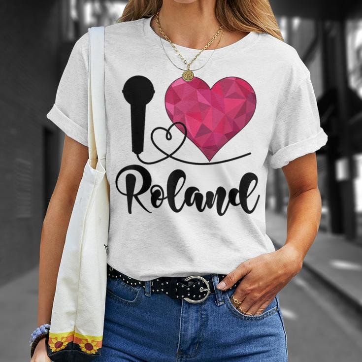 Roland I Love Roland I Love Roland T-Shirt Geschenke für Sie