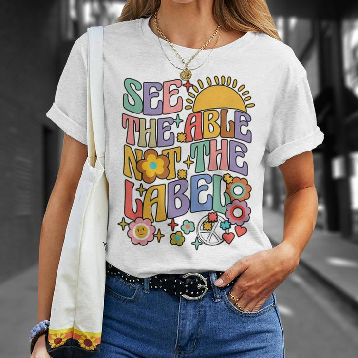 See The Able Not The Label Sped Ed Education Special Teacher T-Shirt Gifts for Her