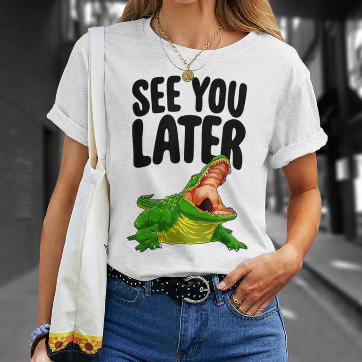 See You Later Alligator Novelty T-Shirt Gifts for Her