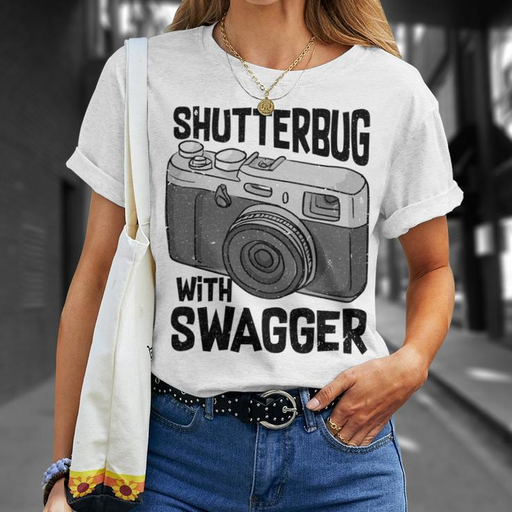 Shutterbug With Swagger Fotograf Lustige Fotografie T-Shirt Geschenke für Sie