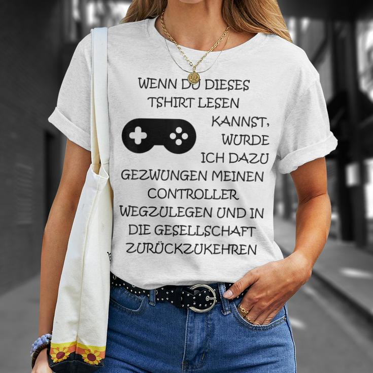 In Society Gezwung Gamer T-Shirt Geschenke für Sie