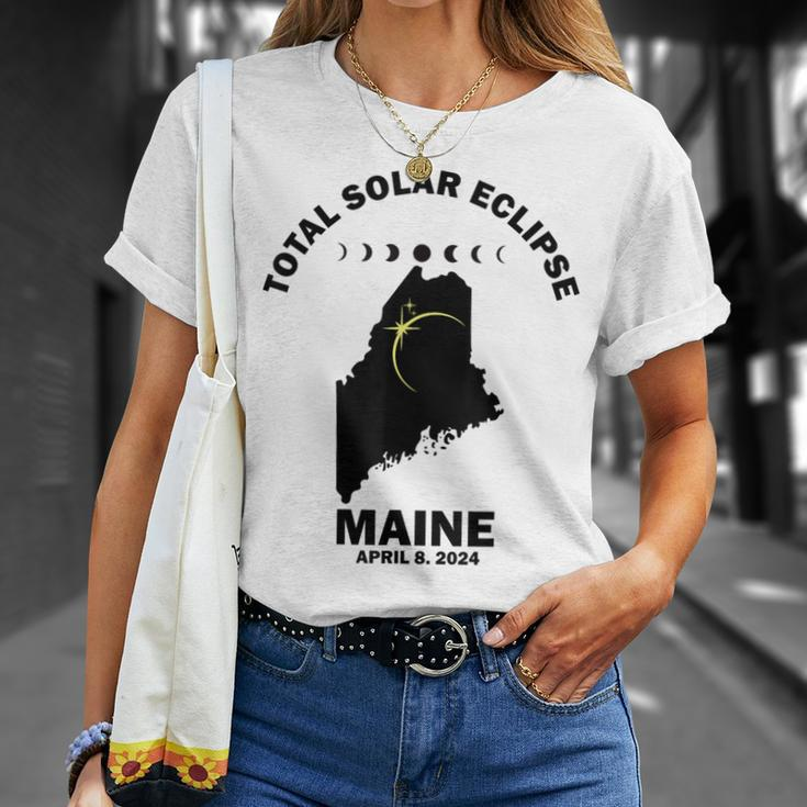 Solar Eclipse 2024 Maine Solar Eclipse T-Shirt Gifts for Her