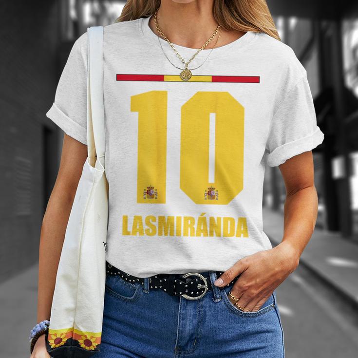 Spain Sauf Jersey Lasmiranda Sun Name T-Shirt Geschenke für Sie