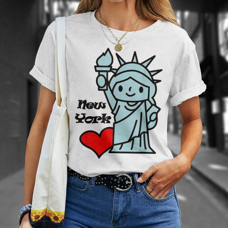 Statue Of Liberty I Love New York T-Shirt Gifts for Her