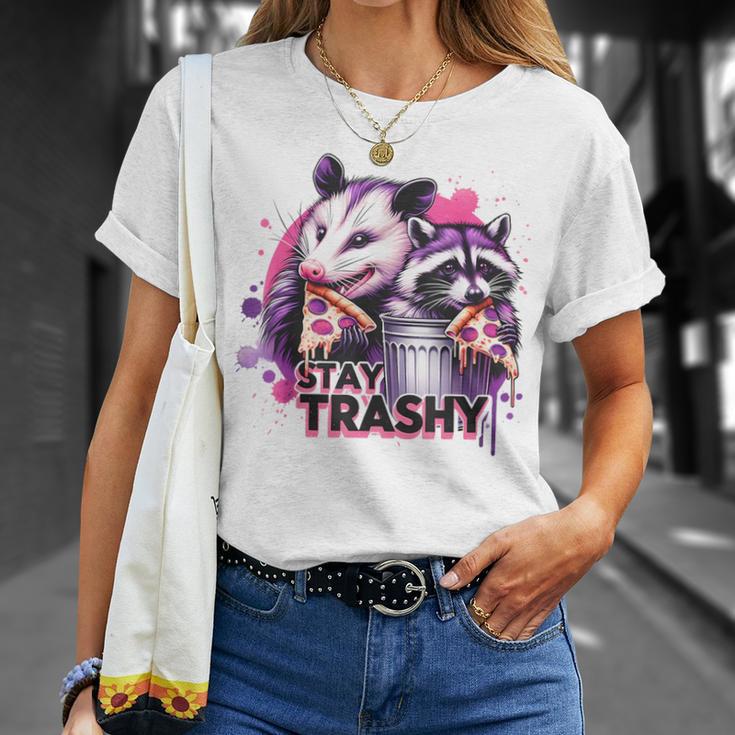 Stay Trashy Raccoon Animal For Women T-Shirt Gifts for Her