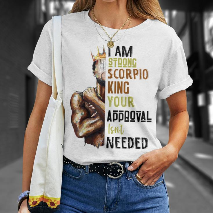 Strong Scorpio King Birthday Zodiac Astrology Dad T-Shirt Gifts for Her