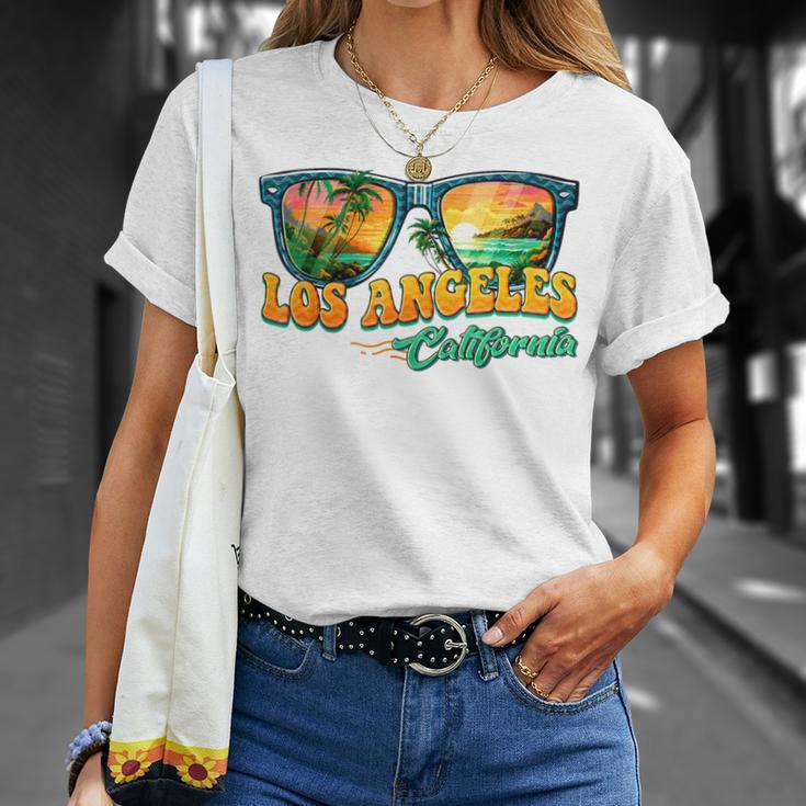 Summer Vacation Sunglasses Los Angeles California Women T-Shirt Gifts for Her