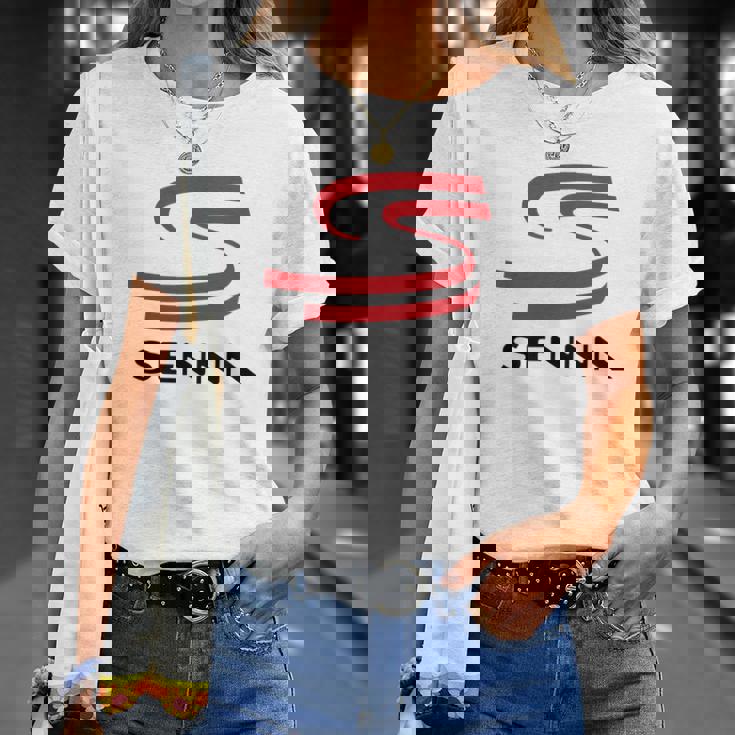 T-shirt Ayrton Senna Hommage, Design Course Automobile Légendaire Cadeaux pour elle