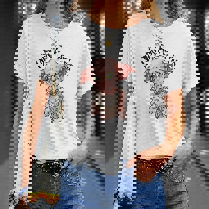 T-shirt Dobby est un Elfe Libre, Illustration Harry Potter Cadeaux pour elle