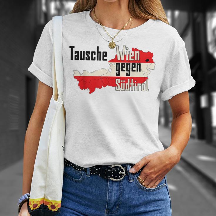 Tausche Wien Gegen Südtirol T-Shirt Geschenke für Sie