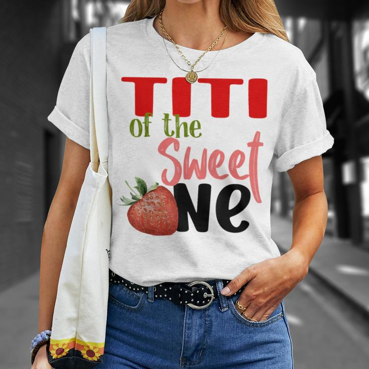 Titi The Sweet One Strawberry Birthday Family Party T-Shirt Gifts for Her