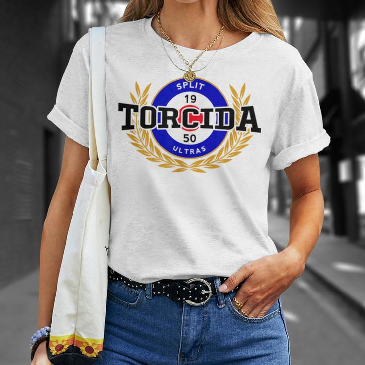 Torcida Split 1950 Proud Croatian Ultra Hrvatska Flag T-Shirt Geschenke für Sie