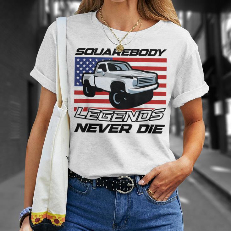 Truck Pickup 4X4 Pick Up Driver Legends Squarebody T-Shirt Gifts for Her