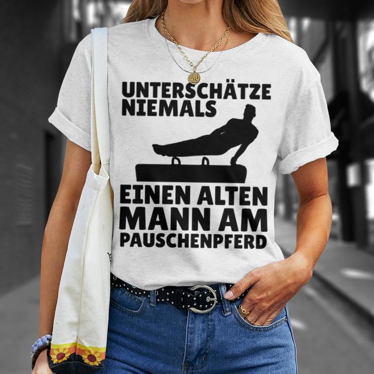 Turner Papa Geräteturnerater Bodenturner Dad Gymnastik T-Shirt Geschenke für Sie