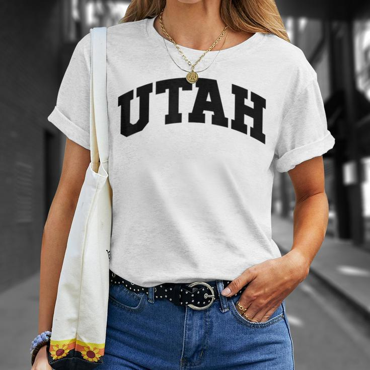 Utah College University Text Style T-Shirt Gifts for Her
