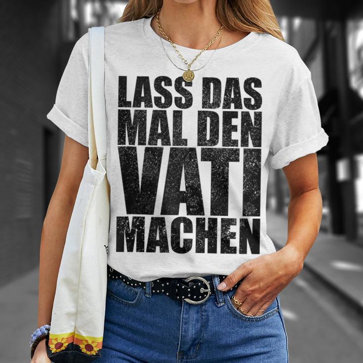 Vatertag Papa Lass Das Mal Denati Machen Retro Spruch Kapuzenjacke T-Shirt Geschenke für Sie