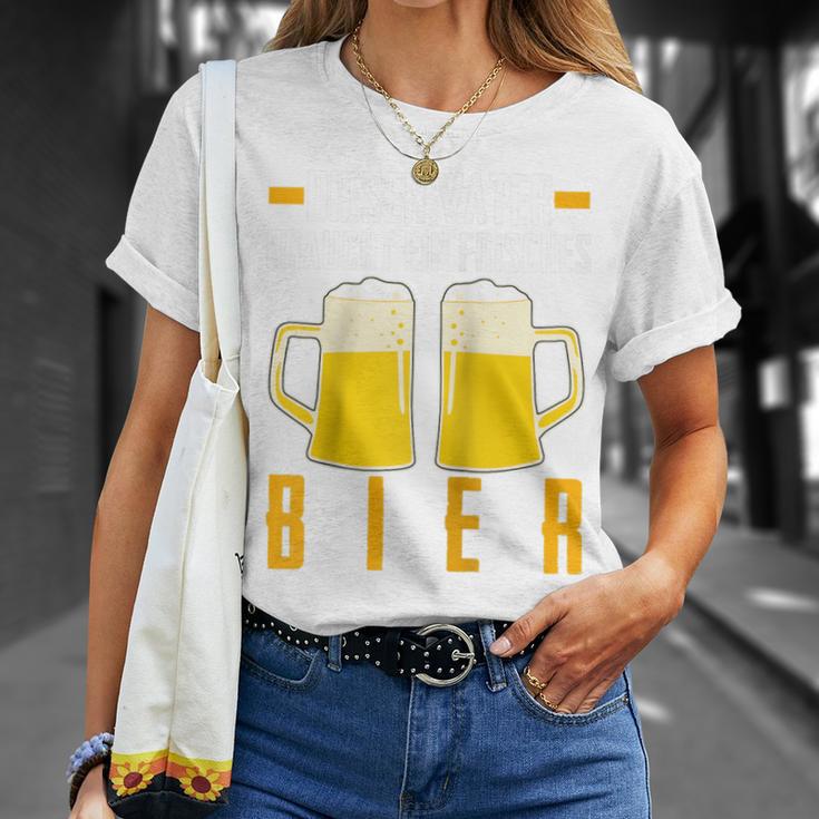 Vatertag Saufenater Frisches Bier Papa Raglan T-Shirt Geschenke für Sie