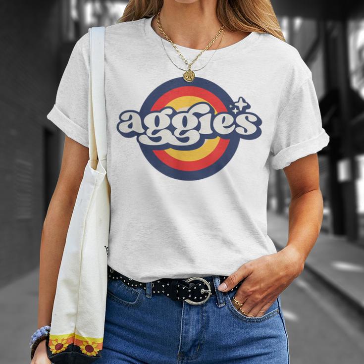 Vintage Aggies High School Spirit Go Aggies Aggie Pride T-Shirt Gifts for Her