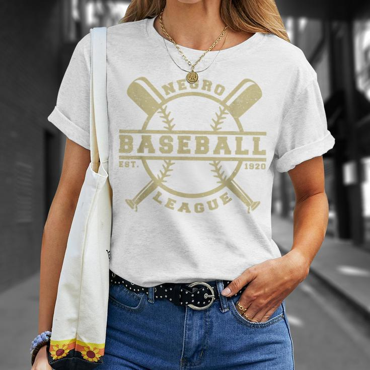 Vintage Baseball Black History Month T-Shirt Gifts for Her