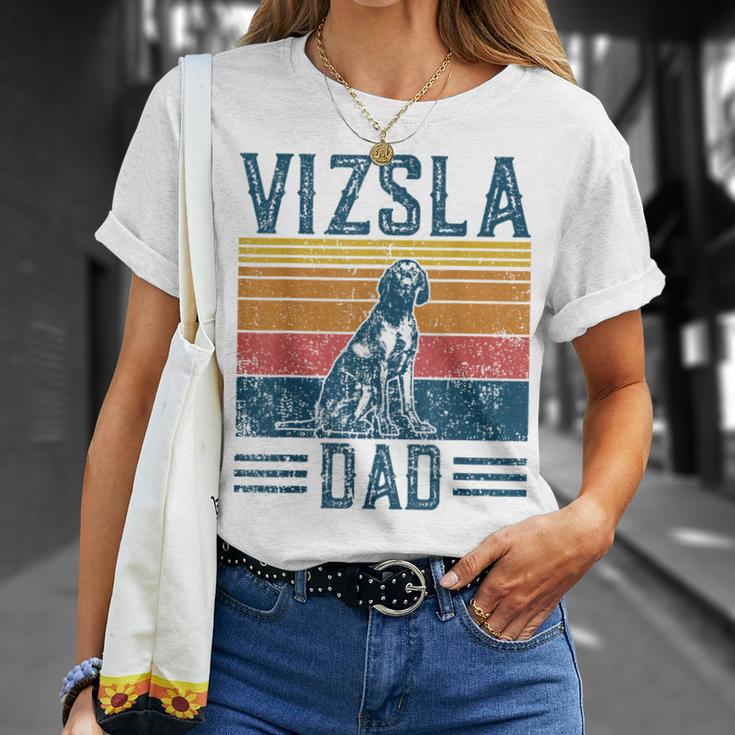 Vizsla Dad Vintage Hungarian Vorstehung Dog Vizsla Dad T-Shirt Geschenke für Sie