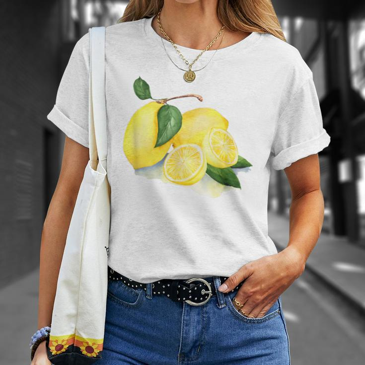 Watercolour Picture On Lemon T-Shirt Geschenke für Sie