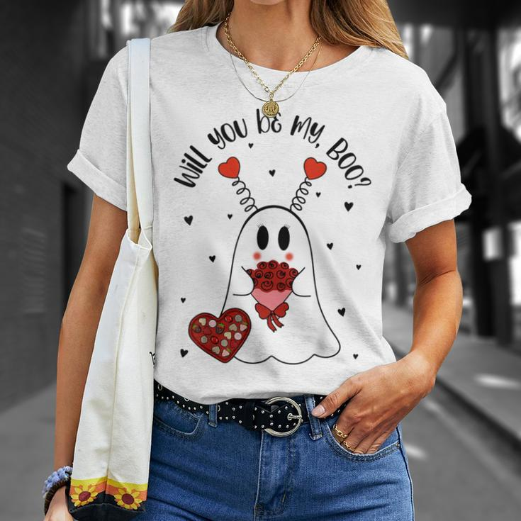 Will You Be My Boo Boujee Valentines Day Ghost T-Shirt Gifts for Her