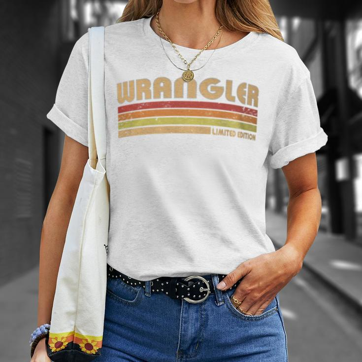 Wrangler Personalized Title Profession Birthday Idea T-Shirt Gifts for Her