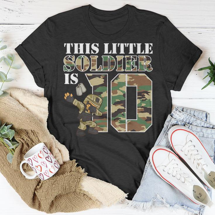 10 Year Old Boy Military Army 10Th Birthday Boy T-Shirt Unique Gifts