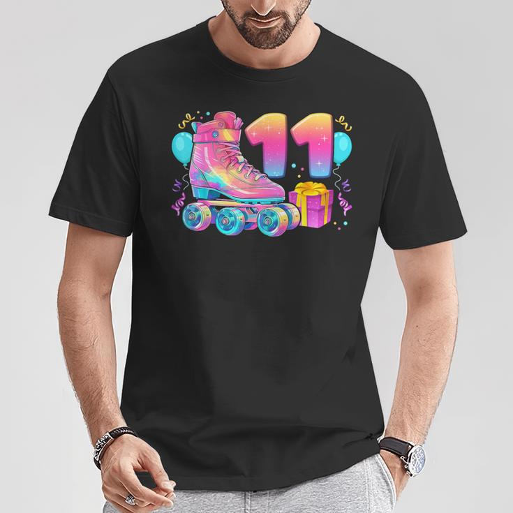 11º Cumpleaños Niña 11 Años Patines Número 11 Camiseta unisex Regalos divertidos