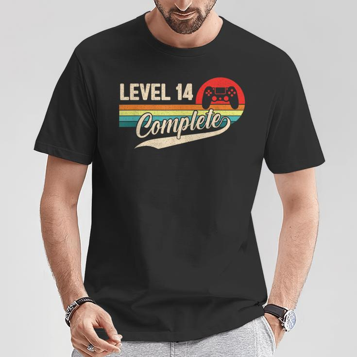 14 Wedding Anniversary For Couple Level 14 Complete Vintage T-Shirt Unique Gifts