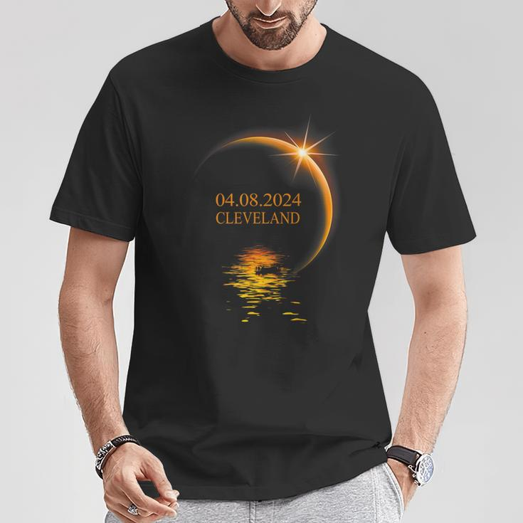 2024 Solar Eclipse Cleveland Ohio Usa Totality T-Shirt Unique Gifts