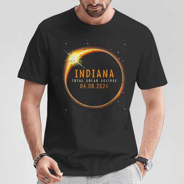 2024 Solar Eclipse Indiana Usa Totality T-Shirt Unique Gifts