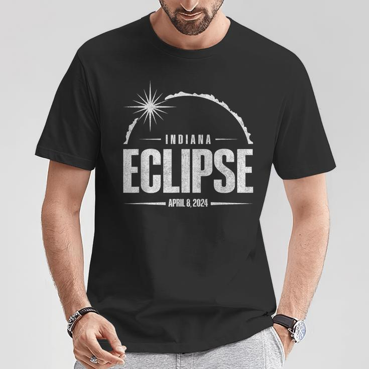 2024 Total Eclipse Path Of Totality Indiana 2024 T-Shirt Funny Gifts