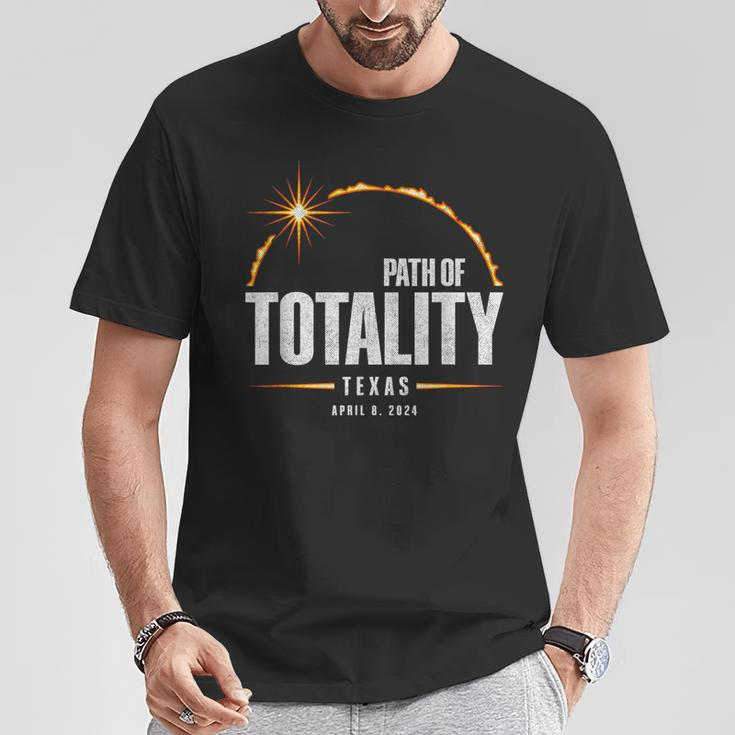 2024 Total Eclipse Path Of Totality Texas 2024 T-Shirt Unique Gifts