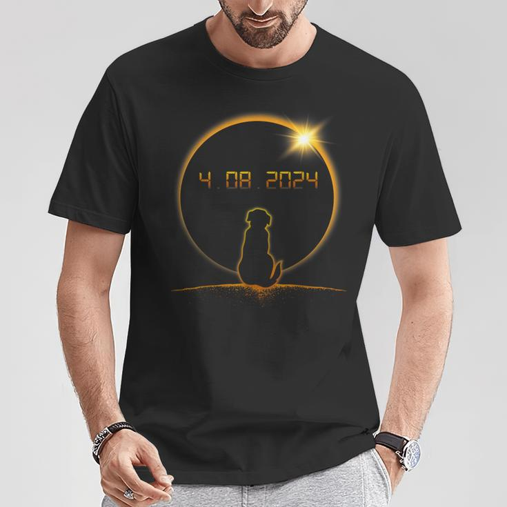 2024 Total Solar Eclipse Dog T-Shirt Unique Gifts