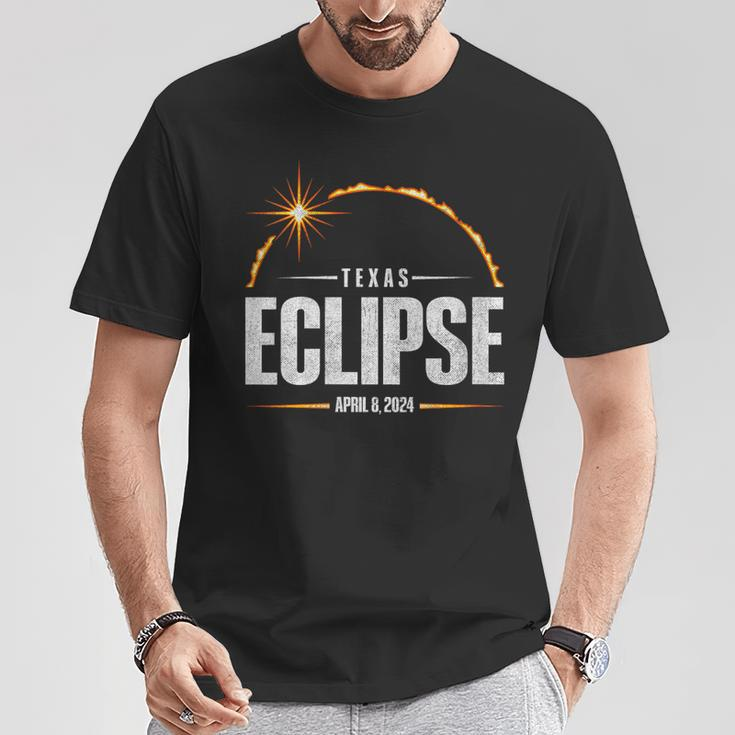 2024 Total Solar Eclipse Texas Total Eclipse 2024 T-Shirt Unique Gifts