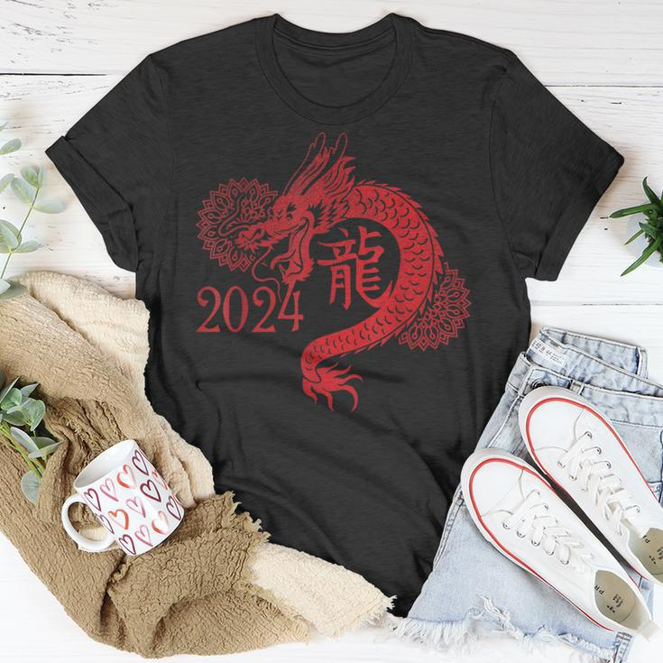 2024 Year Of The Dragon Chinese New Year Zodiac Lunar T-Shirt Funny Gifts