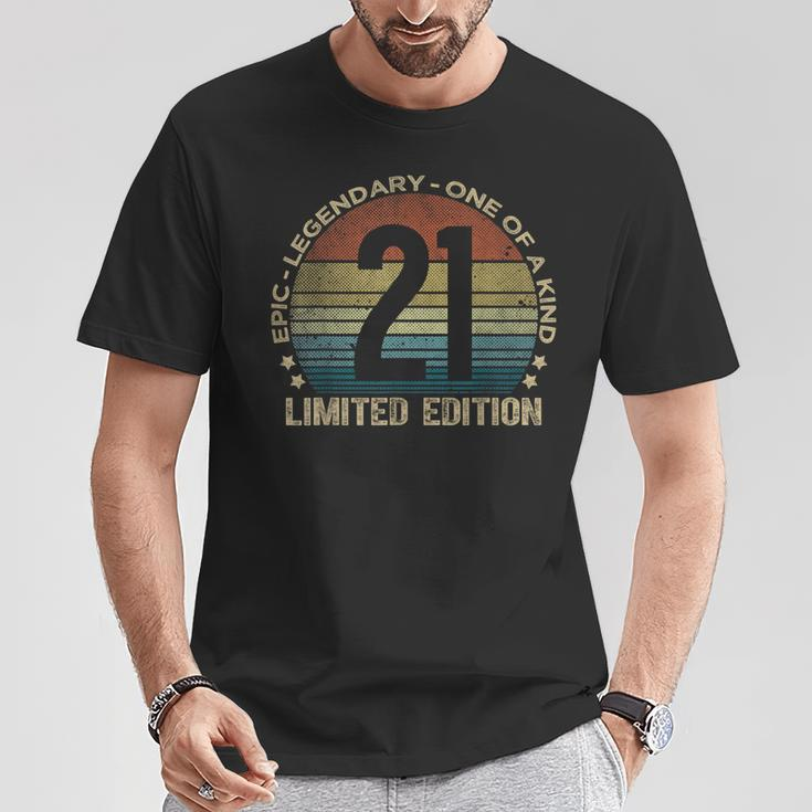 21 Year Old Limited Edition Vintage 21St Birthday T-Shirt Funny Gifts